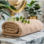 GRUBY RĘCZNIK KĄPIELOWY 70x140cm 400g/m2 PREMIUM CHŁONNY BEŻOWY