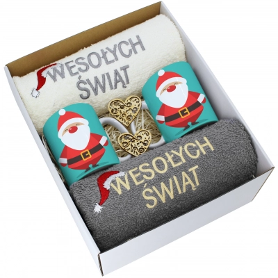 Kubki + Ręczniki w Pudełku