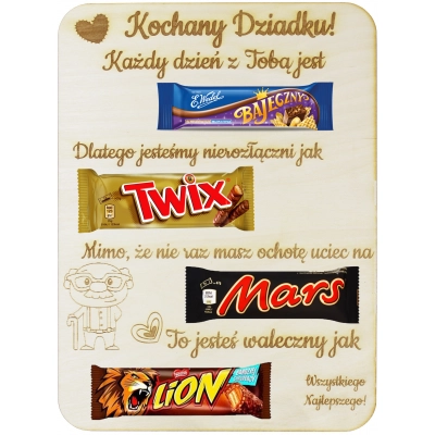 Tabliczki ze słodyczami