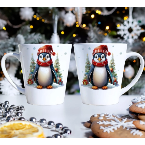 ZESTAW PREZENT ŚWIĄTECZNY KOMPLET KUBKI LATTE RĘCZNIKI ŚWIĘTA MIKOŁAJ