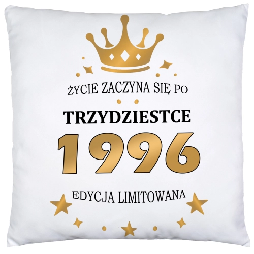 PODUSZKA 40x40 PREZENT URODZINY 30 TRZYDZIESTKĘ