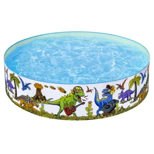 Basen rozporowy 183 cm rozłożony w ogrodzie, gotowy do napełnienia wodą