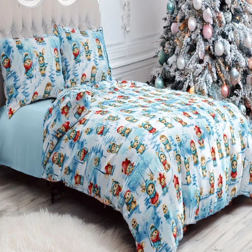 ŚWIĄTECZNA POŚCIEL POLSKA 100% BAWEŁNA KOMPLET POSZEWKI POSZWA