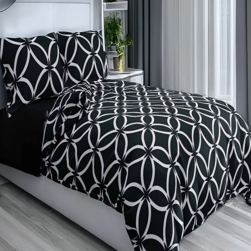 POŚCIEL 100% BAWEŁNA OPTYCZNA ILUZJA POLSKI KOMPLET POŚCIELI