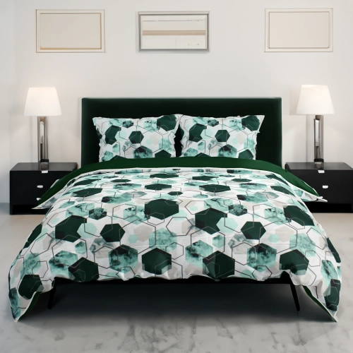 POŚCIEL 100% BAWEŁNA LEŚNY SZEŚCIAN POLSKI KOMPLET POŚCIELI