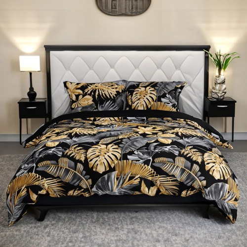 POŚCIEL 100% BAWEŁNA ZŁOTA DŻUNGLA POLSKI KOMPLET POŚCIELI