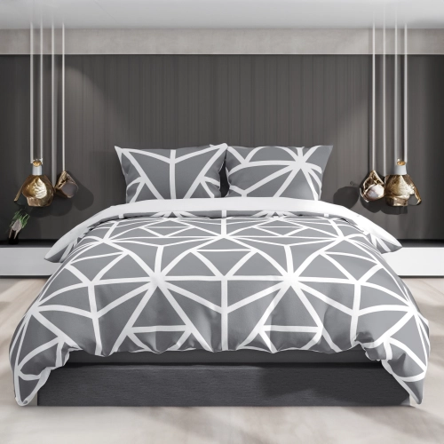 POŚCIEL 100% BAWEŁNA SZARY DIAMENT POLSKI KOMPLET POŚCIELI