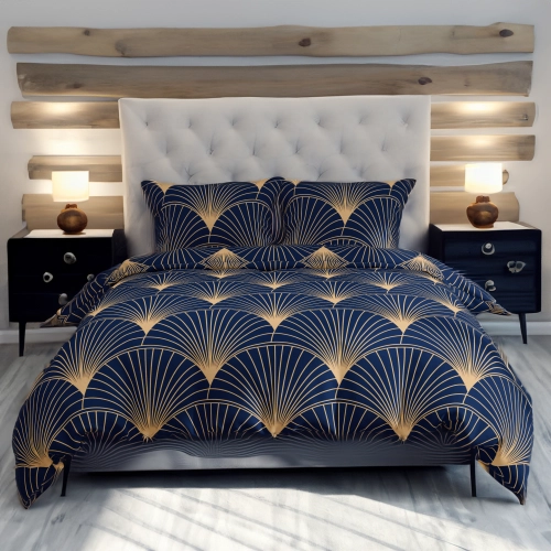 KOMPLET POŚCIELI POLSKA 100% BAWEŁNA NOCNA ELEGANCJA 180x200