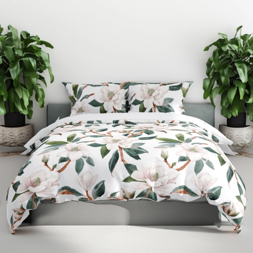 POŚCIEL 100% BAWEŁNA MAGNOLIA PORANKA POLSKI KOMPLET POŚCIELI