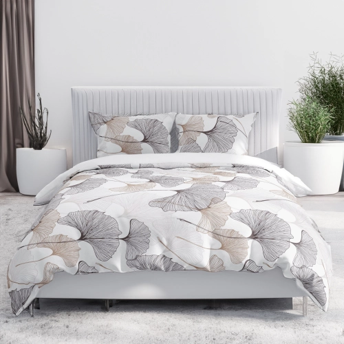 KOMPLET POŚCIELI POLSKA 100% BAWEŁNA ZŁOCISTY MIŁORZĄB 200x200