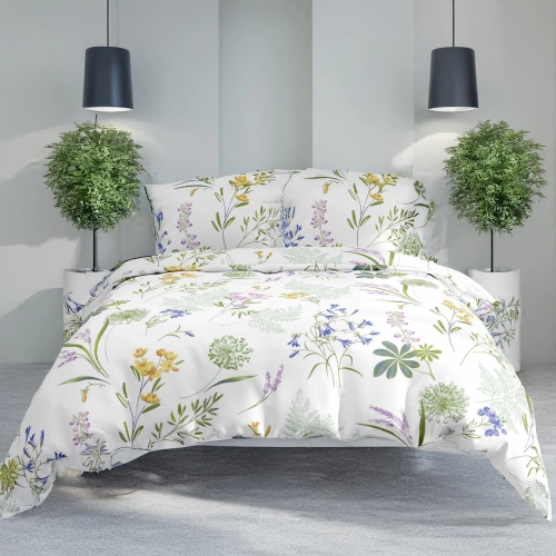 POŚCIEL 100% BAWEŁNA POLNE ZIOŁA POLSKI KOMPLET POŚCIELI