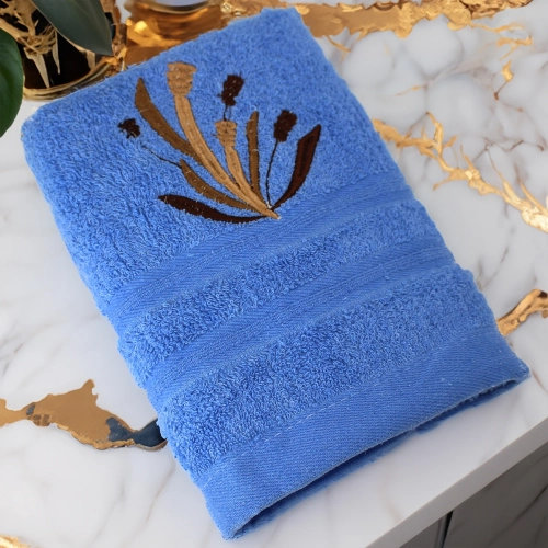 GRUBY RĘCZNIK KĄPIELOWY 50x100cm z HAFTEM 450/m2 CHŁONNY