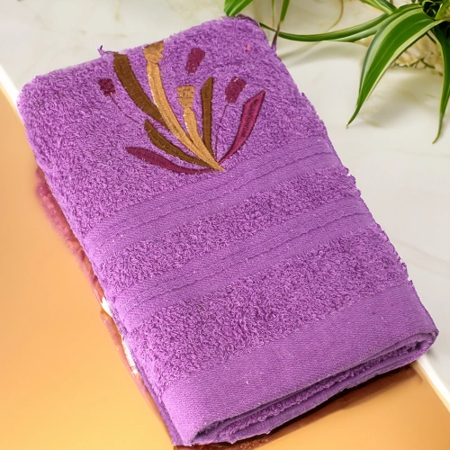 GRUBY RĘCZNIK KĄPIELOWY 50x100cm z HAFTEM 450/m2 CHŁONNY