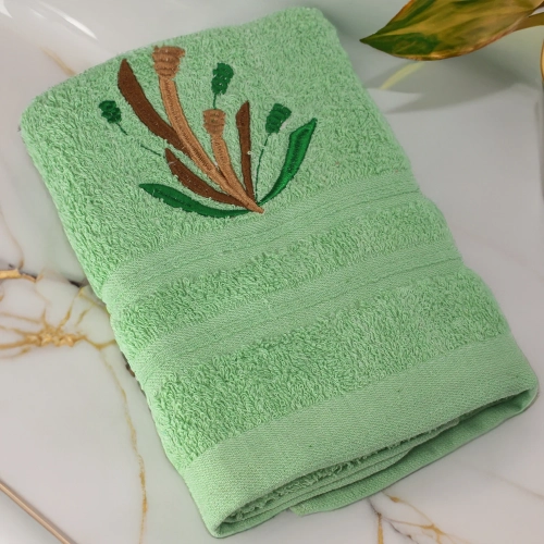 GRUBY RĘCZNIK KĄPIELOWY 50x100cm z HAFTEM 450/m2 CHŁONNY