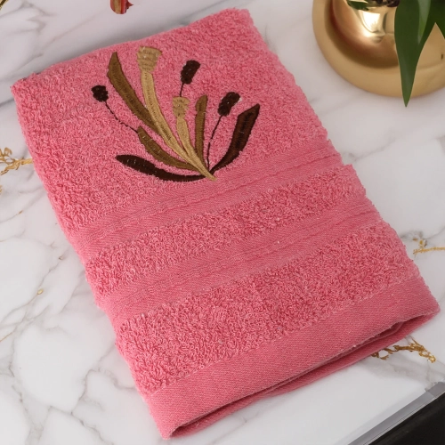 GRUBY RĘCZNIK KĄPIELOWY 50x100cm z HAFTEM 450/m2 CHŁONNY