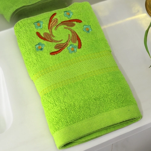 GRUBY RĘCZNIK KĄPIELOWY 50x100cm z HAFTEM 450/m2 CHŁONNY