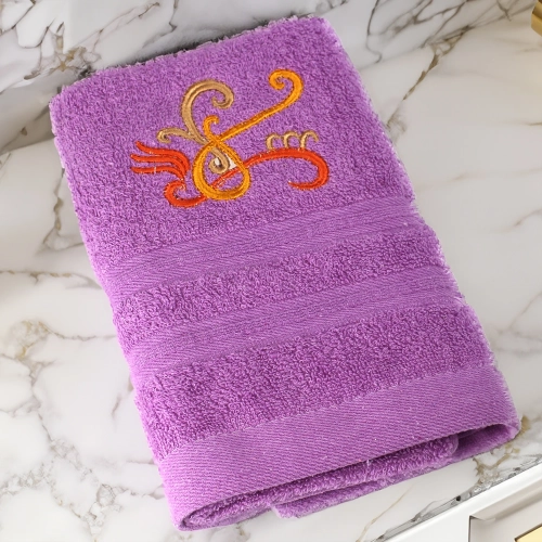 GRUBY RĘCZNIK KĄPIELOWY 50x100cm z HAFTEM 450/m2 CHŁONNY