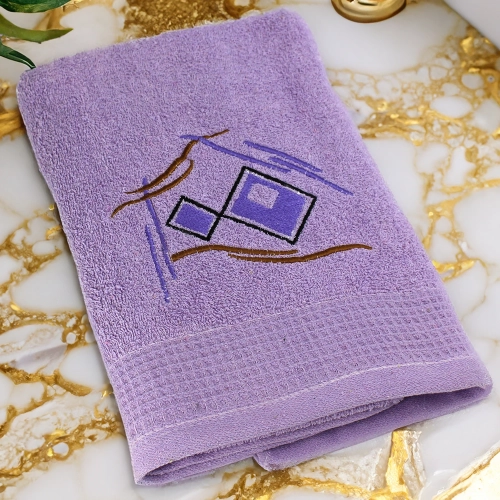 GRUBY RĘCZNIK KĄPIELOWY 70x140cm z HAFTEM 450/m2 CHŁONNY