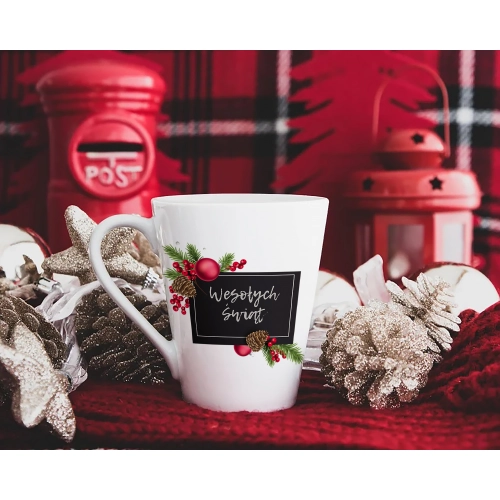 ŚWIĄTECZNY KUBEK LATTE 330ml PREZENT NA ŚWIĘTA
