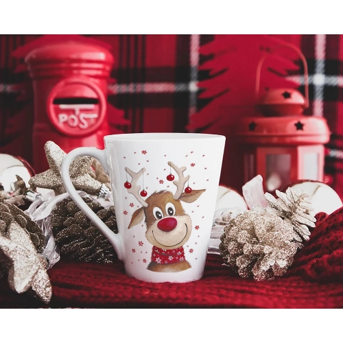 ŚWIĄTECZNY KUBEK LATTE 330ml PREZENT NA ŚWIĘTA