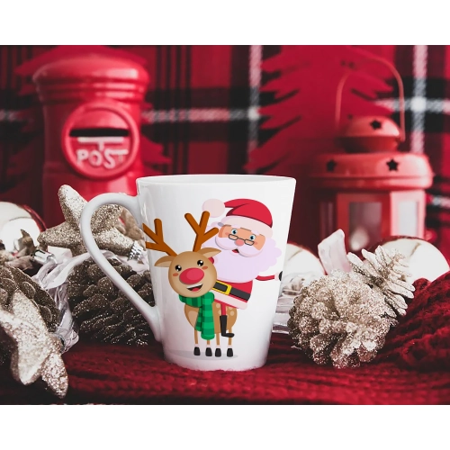 ŚWIĄTECZNY KUBEK LATTE 330ml PREZENT NA ŚWIĘTA