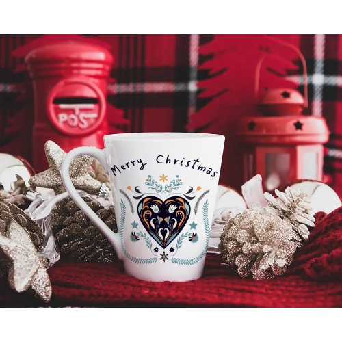 ŚWIĄTECZNY KUBEK LATTE 330ml PREZENT NA ŚWIĘTA