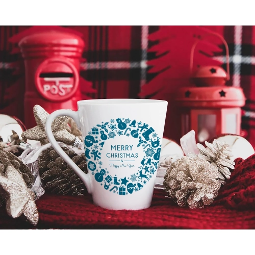 ŚWIĄTECZNY KUBEK LATTE 330ml PREZENT NA ŚWIĘTA