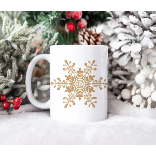 SUPER ŚWIĄTECZNY KUBEK PREZENT 330ml ŚNIEŻYNKA