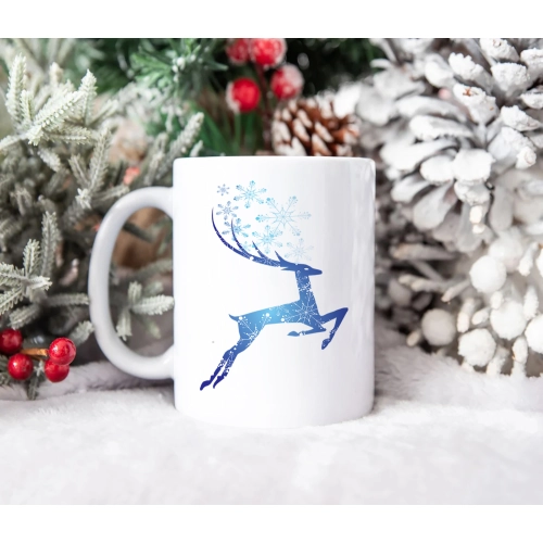 SUPER ŚWIĄTECZNY KUBEK PREZENT 330ml RENIFER