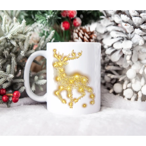 SUPER ŚWIĄTECZNY KUBEK PREZENT 330ml RENIFER