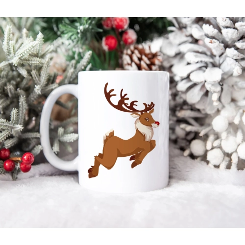 SUPER ŚWIĄTECZNY KUBEK PREZENT 330ml RENIFER