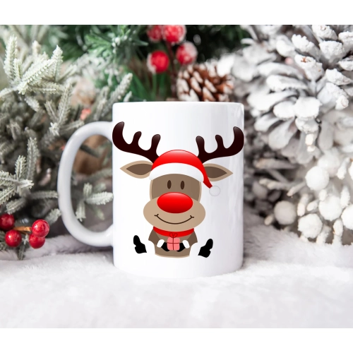 SUPER ŚWIĄTECZNY KUBEK PREZENT 330ml RENIFER