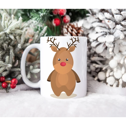 ŚWIĄTECZNY KUBEK 330ml PREZENT ŚWIĘTA POD CHOINKĘ