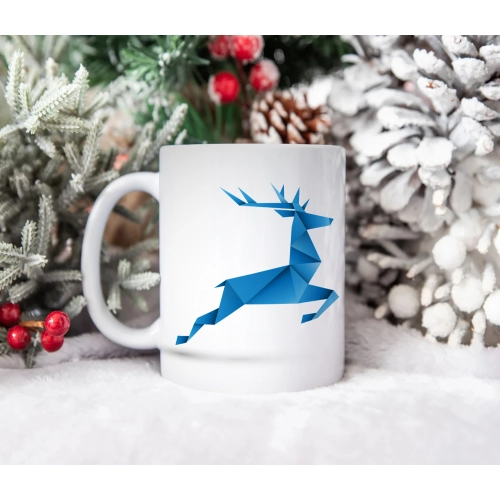 ŚWIĄTECZNY KUBEK 330ml PREZENT ŚWIĘTA POD CHOINKĘ