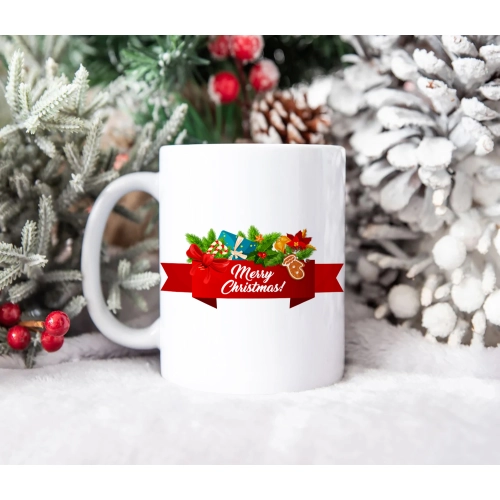 ŚWIĄTECZNY KUBEK 330ml PREZENT ŚWIĘTA POD CHOINKĘ