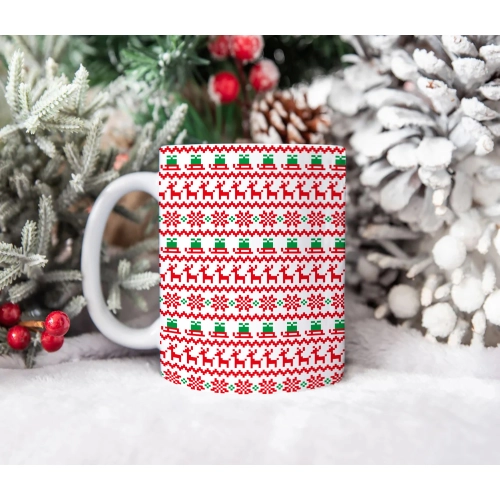 ŚWIĄTECZNY KUBEK 330ml PREZENT ŚWIĘTA POD CHOINKĘ