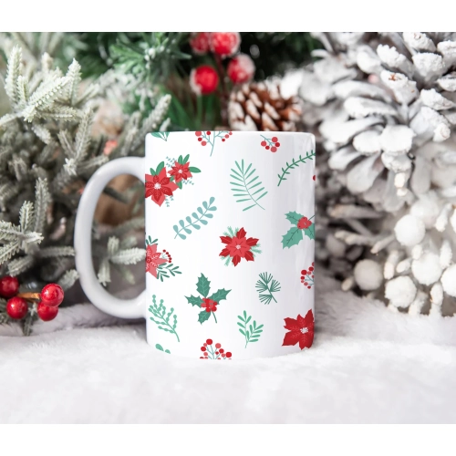 ŚWIĄTECZNY KUBEK 330ml PREZENT ŚWIĘTA POD CHOINKĘ