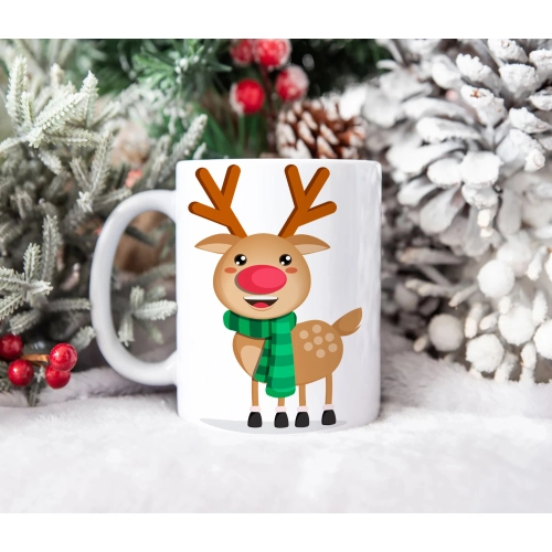 ŚWIĄTECZNY KUBEK 330ml PREZENT ŚWIĘTA POD CHOINKĘ