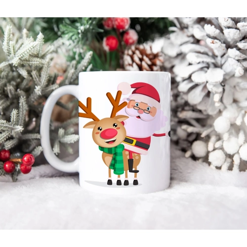 ŚWIĄTECZNY KUBEK 330ml PREZENT ŚWIĘTA POD CHOINKĘ