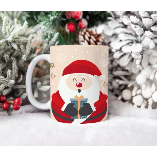 ŚWIĄTECZNY KUBEK 330ml PREZENT ŚWIĘTA POD CHOINKĘ