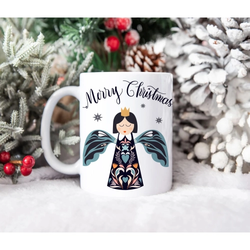 ŚWIĄTECZNY KUBEK 330ml PREZENT ŚWIĘTA POD CHOINKĘ