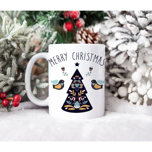 ŚWIĄTECZNY KUBEK 330ml PREZENT ŚWIĘTA POD CHOINKĘ