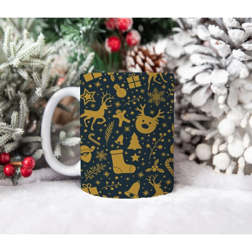 ŚWIĄTECZNY KUBEK 330ml PREZENT ŚWIĘTA POD CHOINKĘ