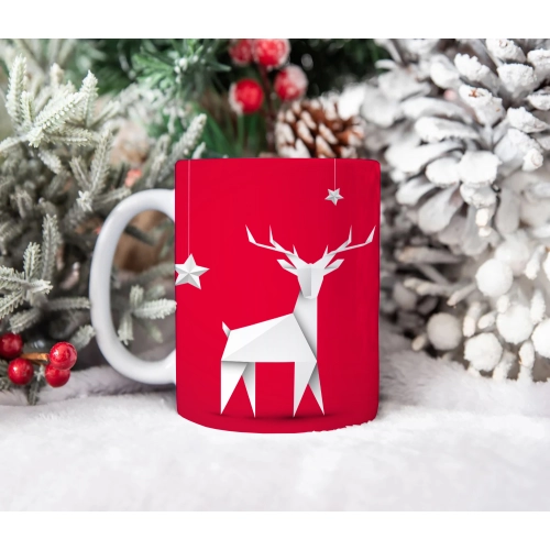 ŚWIĄTECZNY KUBEK 330ml PREZENT ŚWIĘTA POD CHOINKĘ