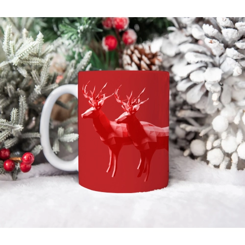 ŚWIĄTECZNY KUBEK 330ml PREZENT ŚWIĘTA POD CHOINKĘ