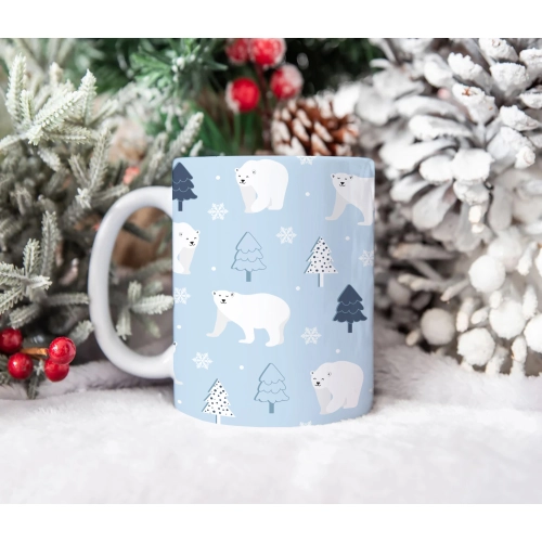 ŚWIĄTECZNY KUBEK 330ml PREZENT ŚWIĘTA POD CHOINKĘ