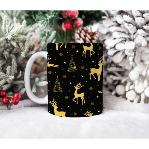 ŚWIĄTECZNY KUBEK 330ml PREZENT ŚWIĘTA POD CHOINKĘ