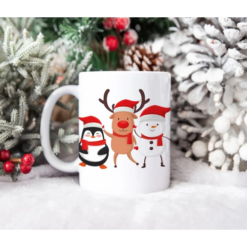 ŚWIĄTECZNY KUBEK 330ml PREZENT ŚWIĘTA POD CHOINKĘ