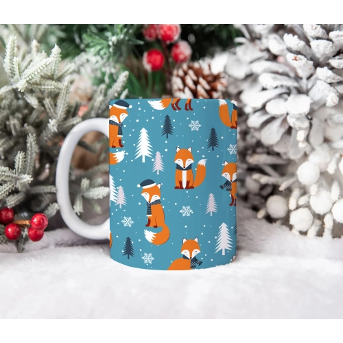 ŚWIĄTECZNY KUBEK 330ml PREZENT ŚWIĘTA POD CHOINKĘ