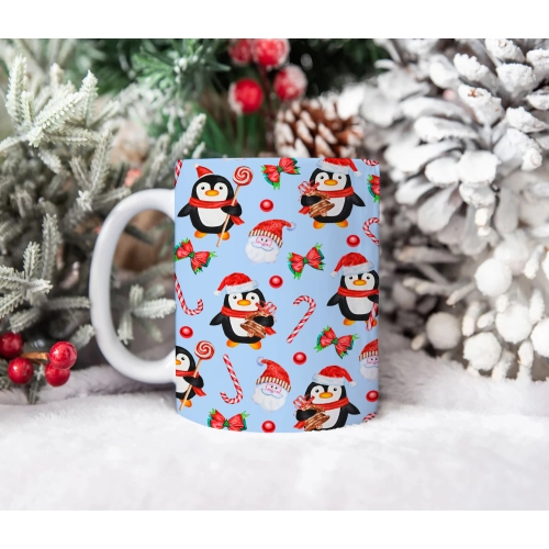 ŚWIĄTECZNY KUBEK 330ml PREZENT ŚWIĘTA POD CHOINKĘ